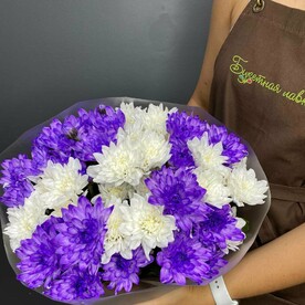 9 кустовых хризантем