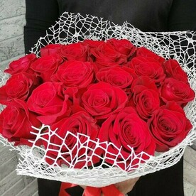 21 красная роза