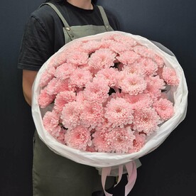 Букет из 15 кустовых хризантем