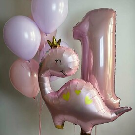 Набор шариков с милым динозавриком