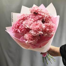 Букет из розовых диантусов