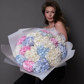 Монобукет гортензий