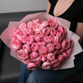 Монобукет кустовых пионовидных роз