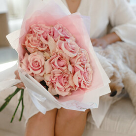 Букет из французских роз, 9 шт