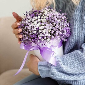 Сиреневый туман из гипсофилы