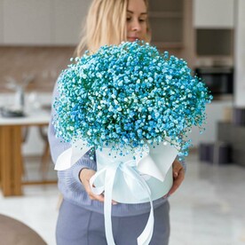 Голубая мечта из гипсофилы