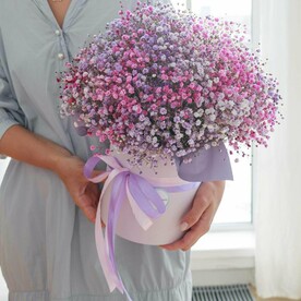 Ягодный джем, композиция из гипсофилы