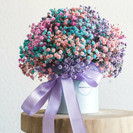 Гипсофила в шляпной коробке