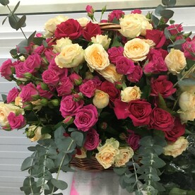 Корзина кустовые Розочки