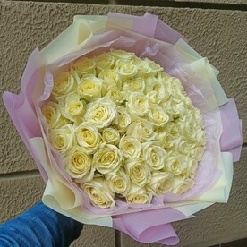 Букет из 51 кенийской розы