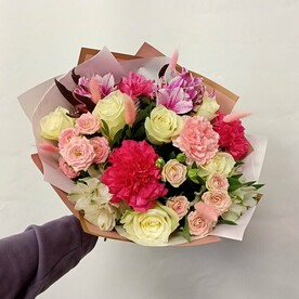 Букет с розами Мерси