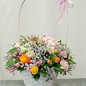 Цветы в корзине Нежная Фантазия
