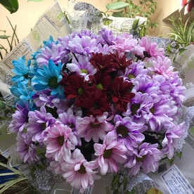 Букет ярких ромашек