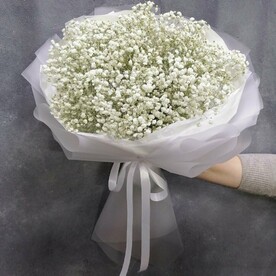 Белоснежное облако (букет из гипсофилы)