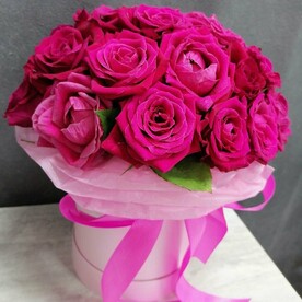 21 роз "Шангри Ла" в коробке