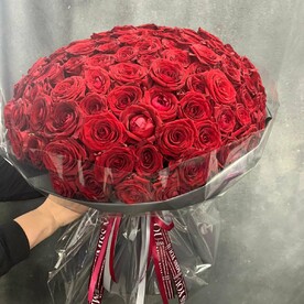 101 красная роза