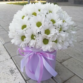 Любимой (коробочка кустовых хризантем)