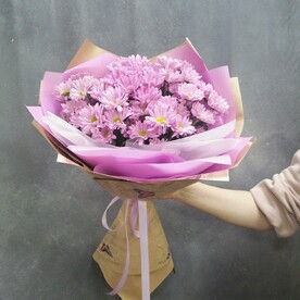 Нежный букет хризантем