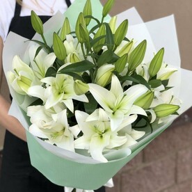 Букет из 11 лилий