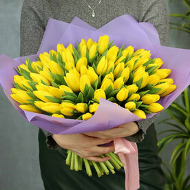 Букет из 101 тюльпана