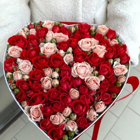 Коробка Сердце из роз