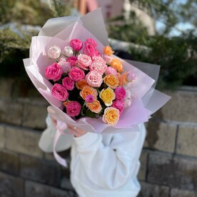 Букет кустовых роз " Поздравляю🔥"