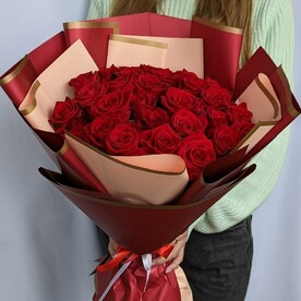 Букет из роз "French love", 60см