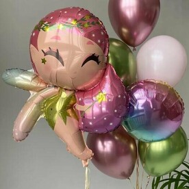 Набор из 8 воздушных шаров "Фея"