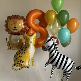 Набор шаров "Сафари" с цифрой