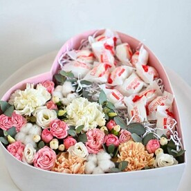 Сердце с цветами