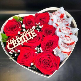 Сердце с розами