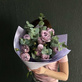 Букет Роз и Эвкалипта