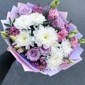 Букет в сиреневых оттенках