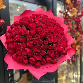 Букет из 101 кенийской розы