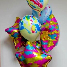 Набор гелиевых шаров АКВАРЕЛЬ