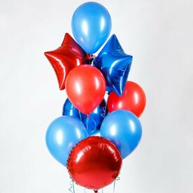 Фонтан из гелиевых шаров Супергеройский