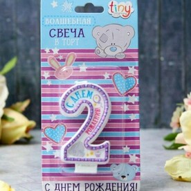 Свеча в торт цифра 2