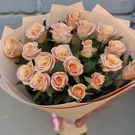 Букет нежно-розовых роз