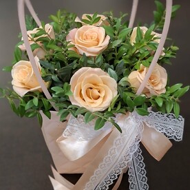 Букет нежно-розовых роз