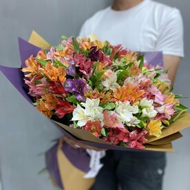 Букет из 51 альстромерии