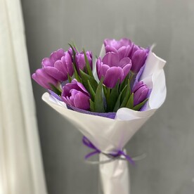 Букет из 9 тюльпанов