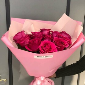 Букет из 11 розовых роз