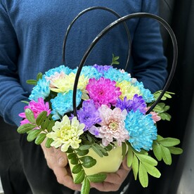 Хризантемы в сумочке