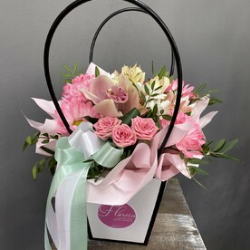 Композиции цветов «Розовый сорбет»