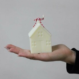 Свеча «Маленький домик» белый