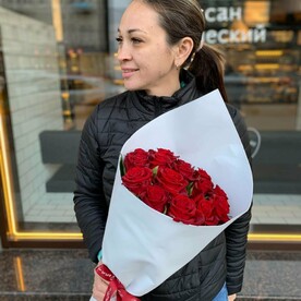 Букет из 15 красных роз