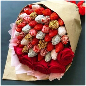 Букет из Клубники в Шоколаде 32