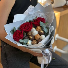 Букет из Клубники в Шоколаде «Пьемонт»