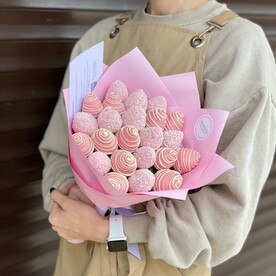 Букет из клубники в шоколаде «Ветторе»