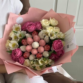 Букет из Клубники в Шоколаде «Лацио»